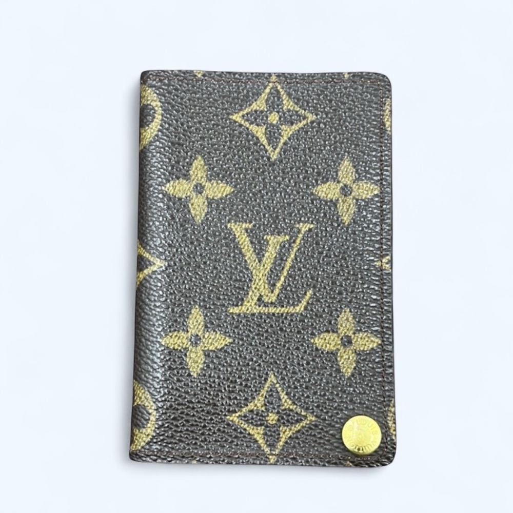 Vintage Louis Vuitton Unisex Monogram Canvas & Leather Accordion Card 💳 Holder